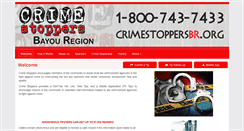 Desktop Screenshot of crimestoppersbr.org