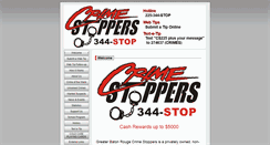 Desktop Screenshot of crimestoppersbr.com